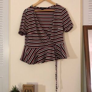 Plus| Forever21 v-neck tied up